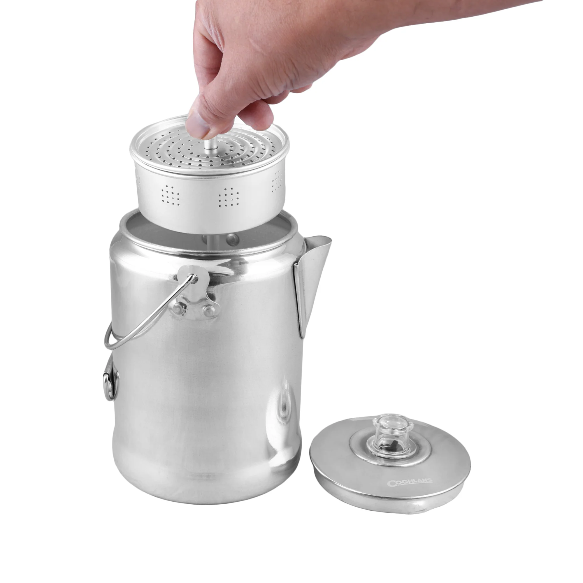 Aluminum Coffee Pot - 9 Cup - Image 4