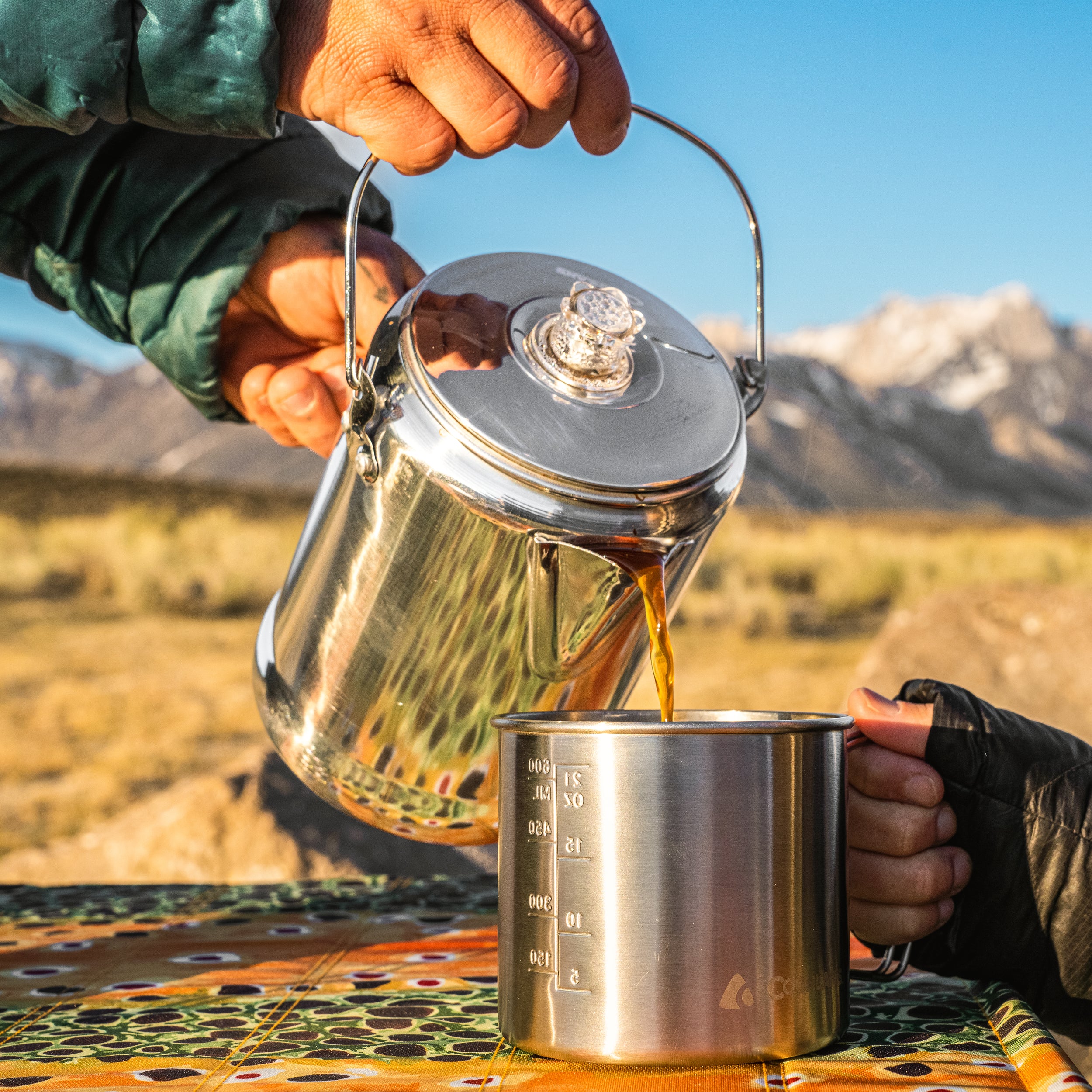 Aluminum Coffee Pot - 9 Cup - Image 5