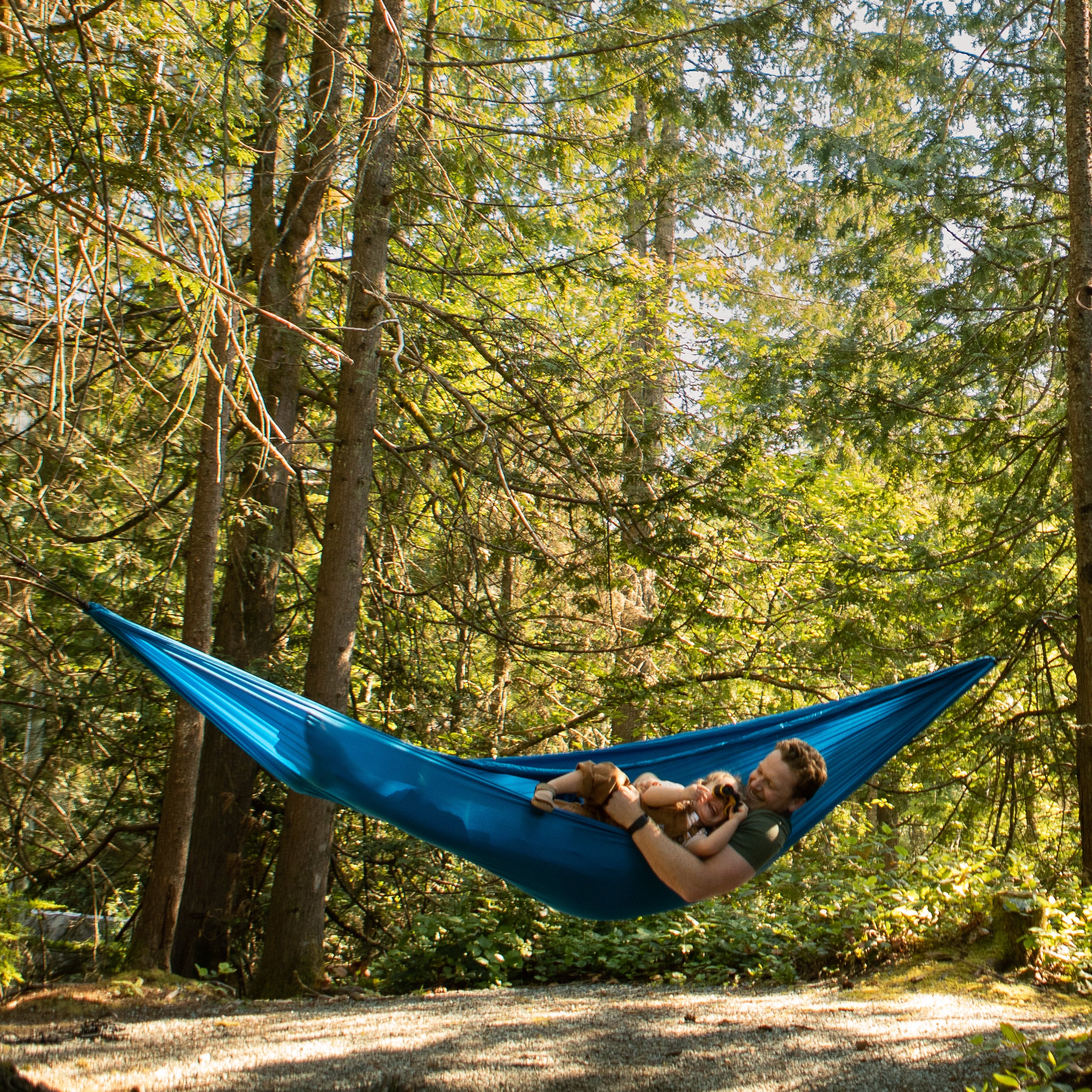 Double Parachute Hammock - Blue - Image 5
