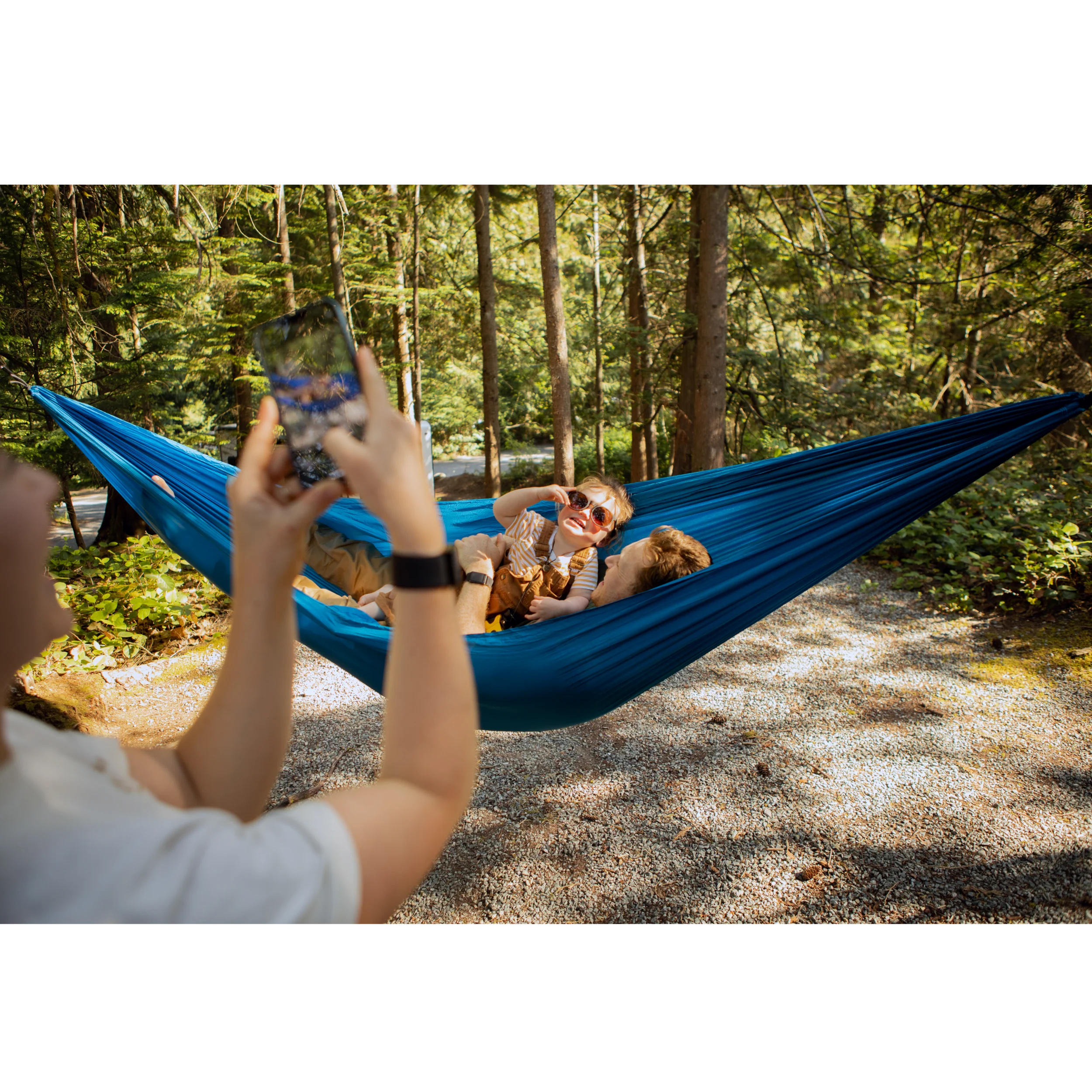 Double Parachute Hammock - Blue - Image 6