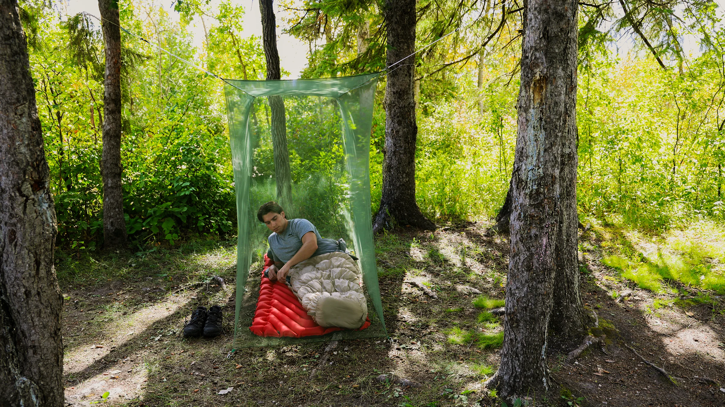Rectangular Mosquito Net - Green - Image 4