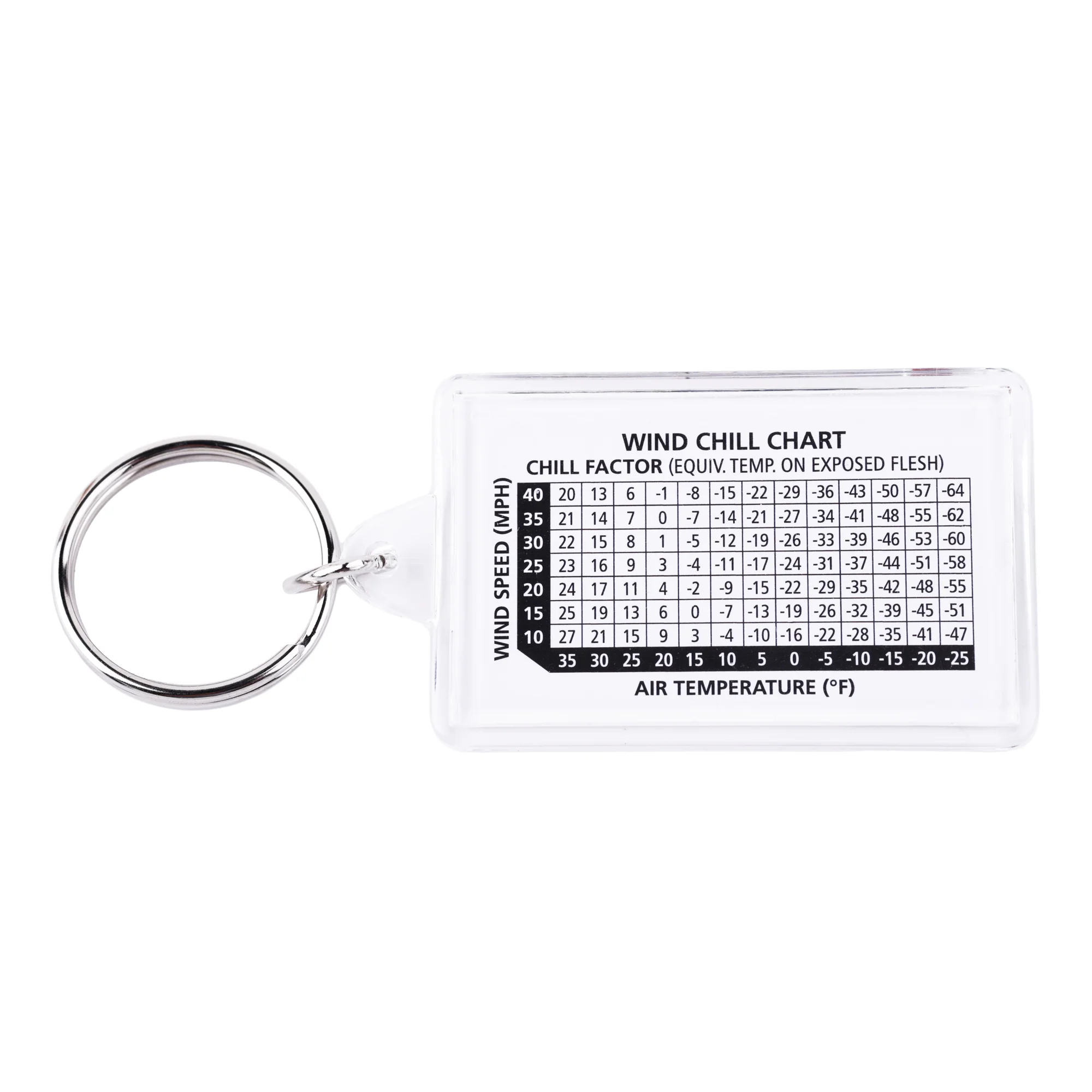 Thermometer and Compass Key Ring - Image 3